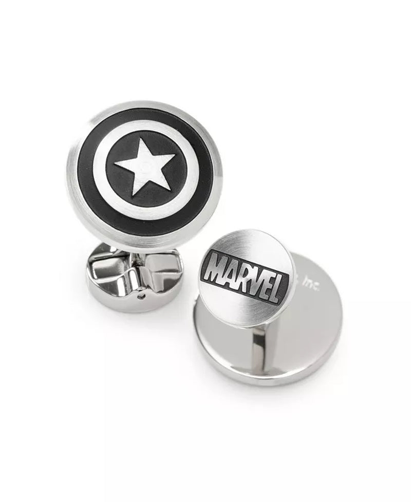 Captain America Stainless Steel Shield Cufflinks