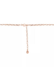 [14K, 1/6 Ct. T.W.] Rose Gold Cultured Akoya Pearl (6Mm) & Diamond Collar Necklace