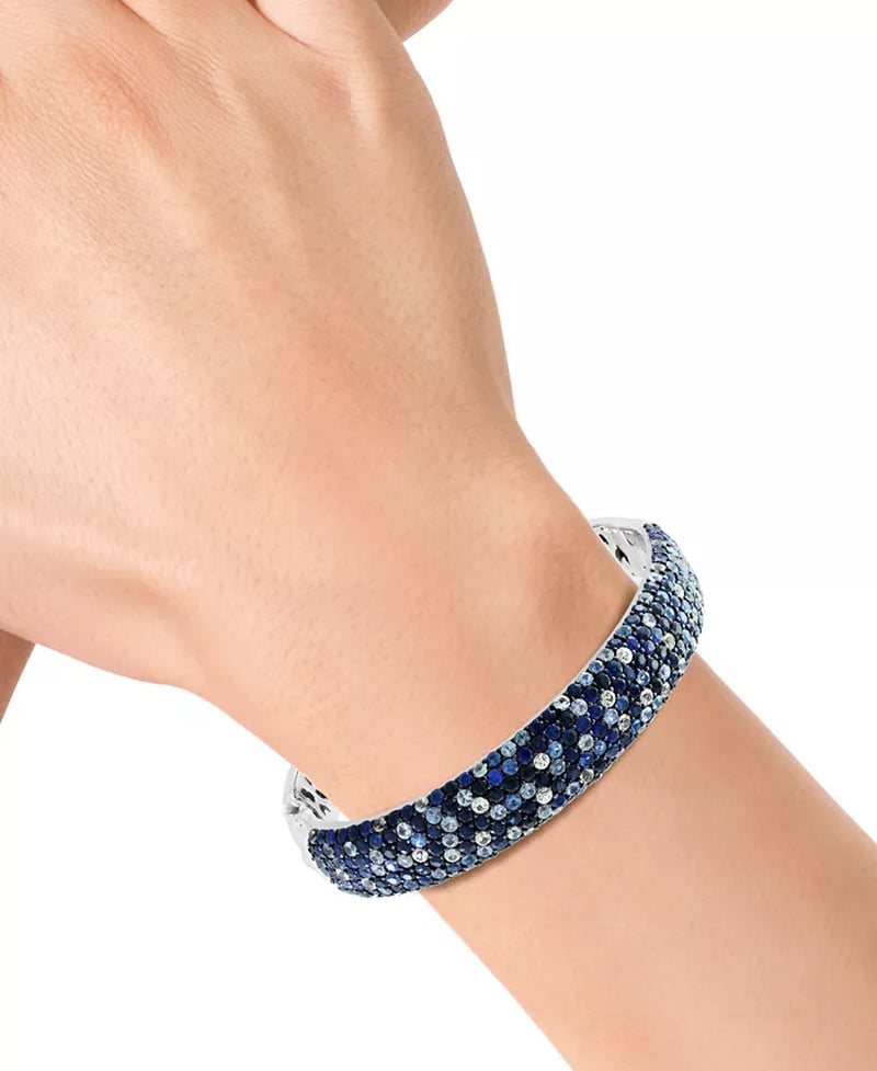 [13-1/3 Ct. T.W.] Sterling Silver EFFY® Multi-Sapphire Ombré Bangle Bracelet