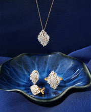 [14K, 1 Ct. T.W.] Gold Diamond Cluster Pendant