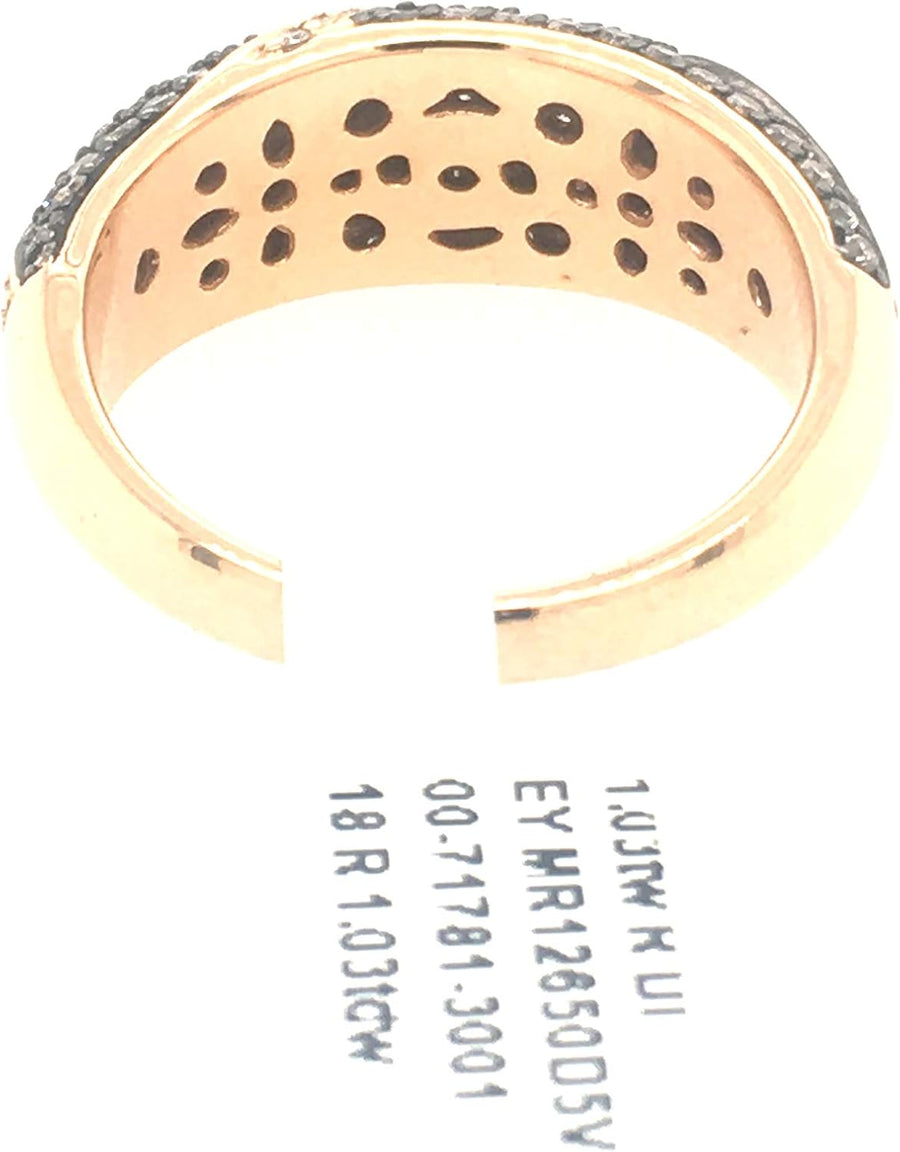 - Rose 18 Karat Fashion Ring with 1.03Twt round White and Champagne Diamonds. List Price $3250.00!