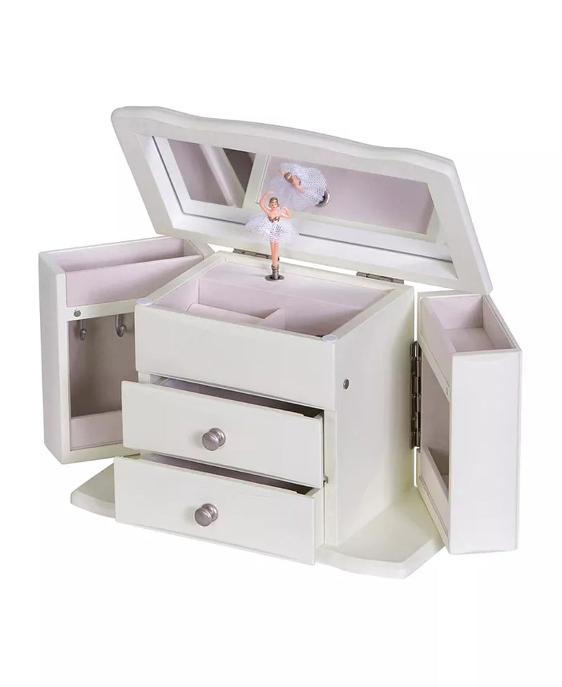 Angelica's Wooden Musical Ballerina Jewelry Box