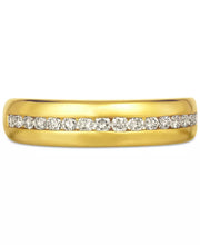 [14K, 1/2 Ct. T.W.] Gold Nude Diamond Men's Band