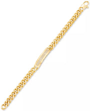 [ 14K, 1/2 Ct. T.W.] Gold over Sterling Silver Mens Diamond D Bracelet