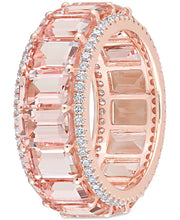 Morganite (8-3/4 Ct. T.W.) & Diamond (5/8 Ct. T.W.) Eternity Band in 14K Rose Gold