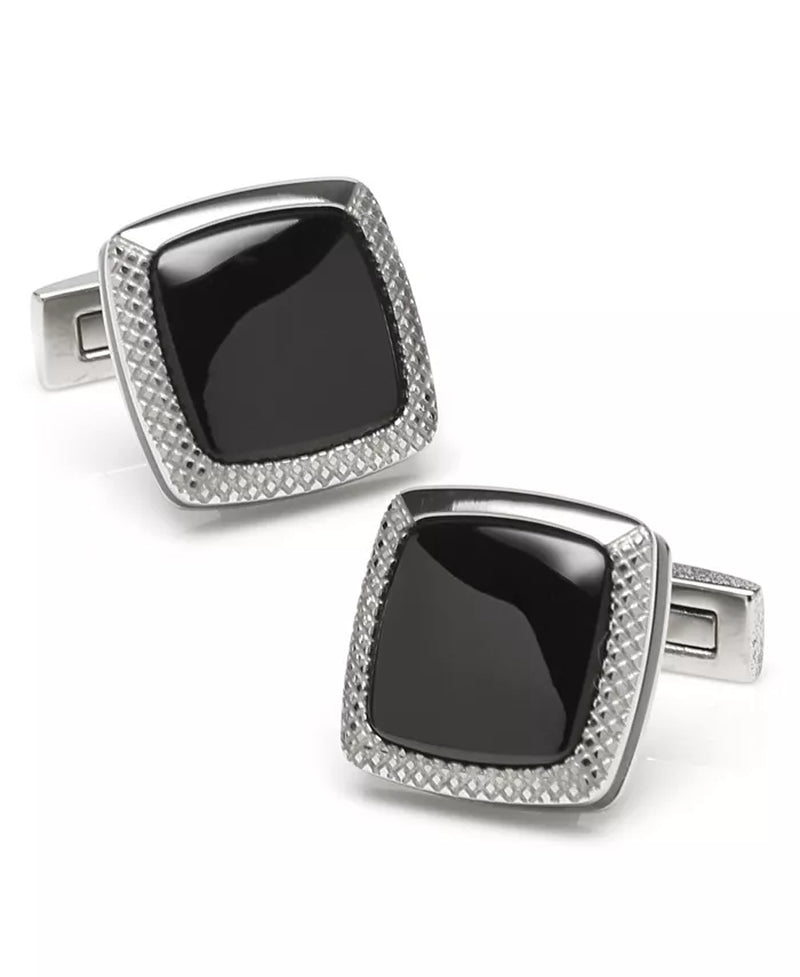 The Ox Bull & Trading Co Onyx Cushion Cufflinks