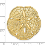 14K Yellow Gold Sand Dollar Slide