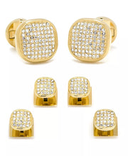 Pave Cufflink and Stud Set