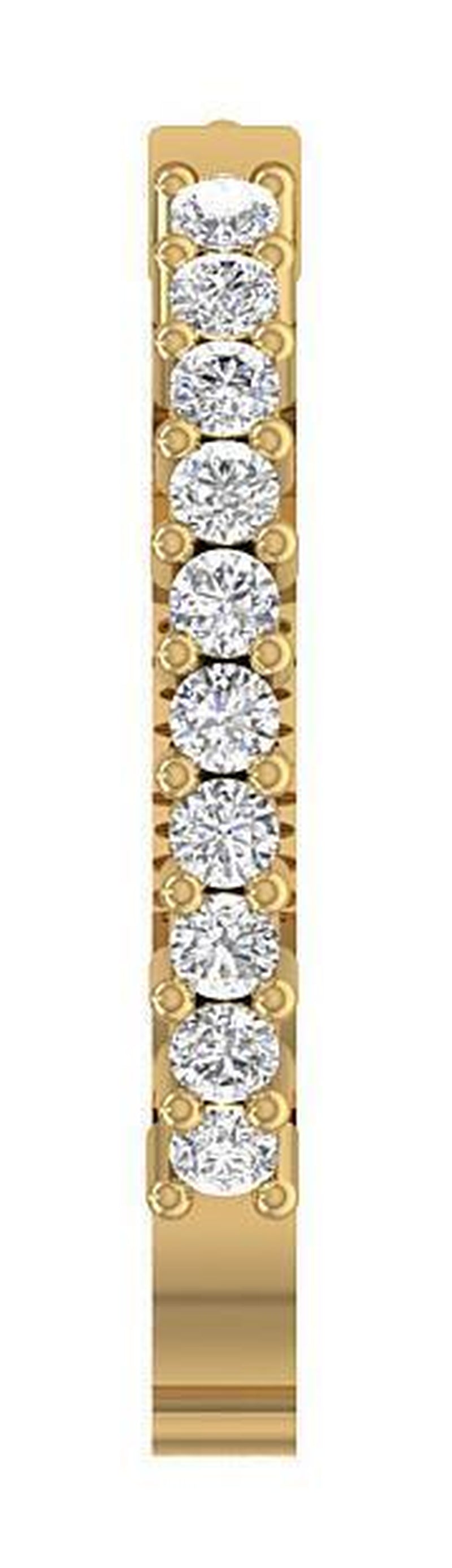 Carat Natural Diamond 14K Yellow Gold 