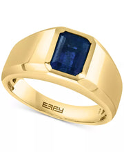 [14K, 2-3/8 Ct. T.W.] Gold Mens Sapphire Ring