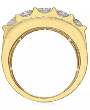 [10K, 3 Ct. T.W.] Gold Mens Diamond Elevated Cluster Ring