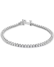 [14K, 5 Ct. T.W.] White Gold Diamond Tennis Bracelet