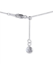 [14K] White Gold Denim Ombrã© (7/8 Ct. T.W.) & White Sapphire (1/6 Ct. T.W.) Graduated Adjustable Lariat Necklace