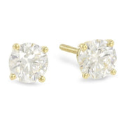 1.5 Carat Solitaire Diamond Stud Earrings