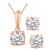 Diamond Solitaire Pendant Necklace