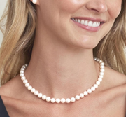 [14K] Genuine AAA+ Quality Cultured Pearls Necklace With Gold Clasp