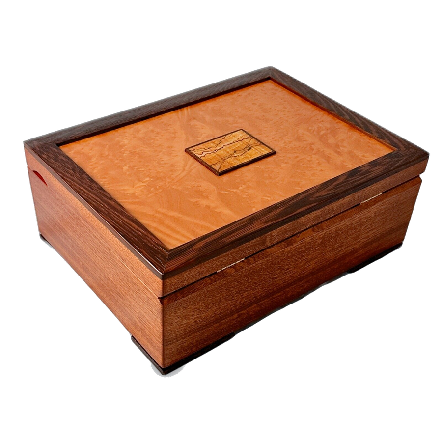 NEW Handcrafted Heartwood Creations Urban Craftsman II JEWELRY BOX, Retail $395