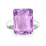 [11 Ct] Amethyst Sterling Silver Ring