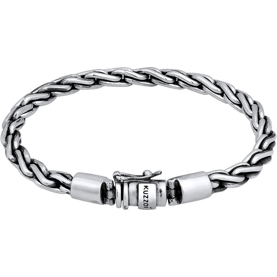 Sterling Silver Byzantine Men's Bracelet