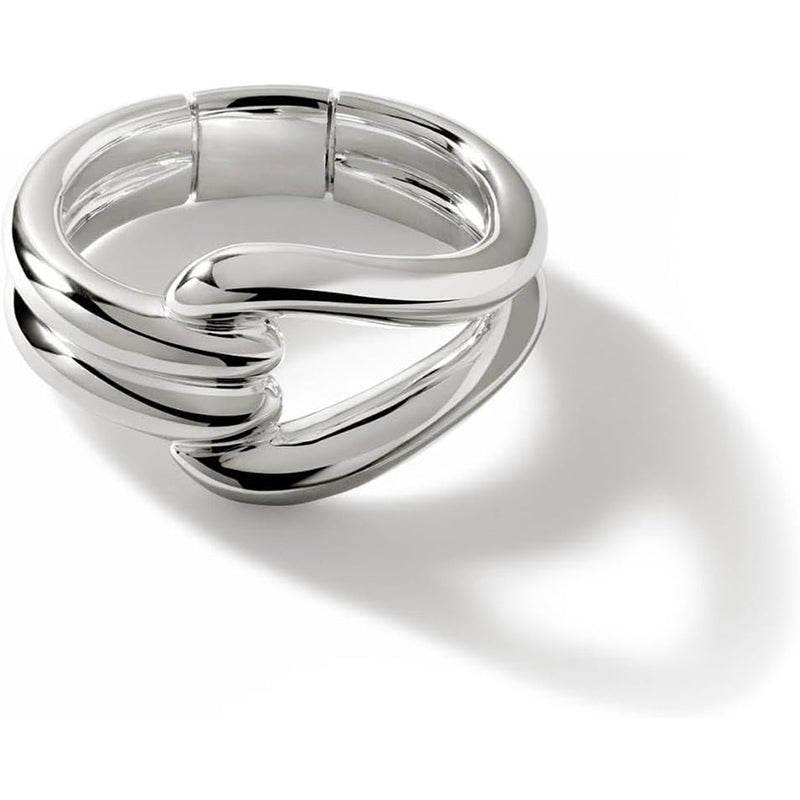 [ 0.925] Sterling Silver Surf Link Ring