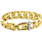 [14K] Gold Heavy Cuban (202Gram) or Platinum (325Gram) 18.5Mm 10" Link Bracelet 