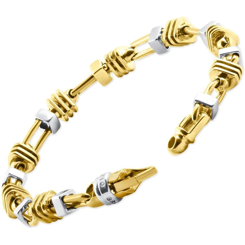 [14K] Gold Mens (54Gram) or Platinum (88Gram) 6-7Mm 9.25" Link Bracelet 