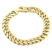 [14K] Gold Cuban Link (26Gram) or Platinum (41Gram) 6.5Mm Bracelet 8.5"