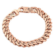 [14K] Gold Cuban Link (26Gram) or Platinum (41Gram) 6.5Mm Bracelet 8.5"