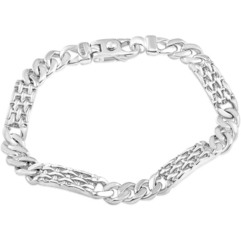 [14K] Mens Solid White Gold 39 Gram 8.5" Bracelet 8.4Mm Wide