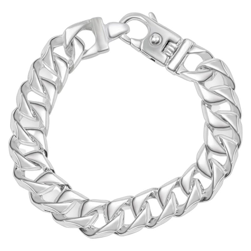 [14K] Gold Cuban Link (112Gram) or Platinum (180Gram) 13.5Mm 8.5" Bracelet 