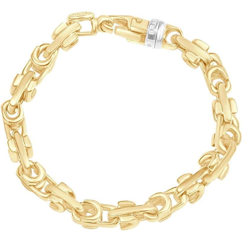 [14K] Gold (55Gram) or Platinum (86Gram) 10Mm 8.5" Link Bracelet 