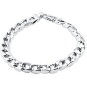 [14K] Gold Curb Link (46Gram) or Platinum (74Gram) 9.5Mm 8" Bracelet 