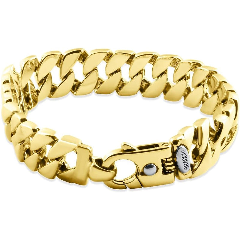 [14K] Gold Cuban Link (134Gram) or Platinum (217Gram) 15Mm 15" Bracelet 