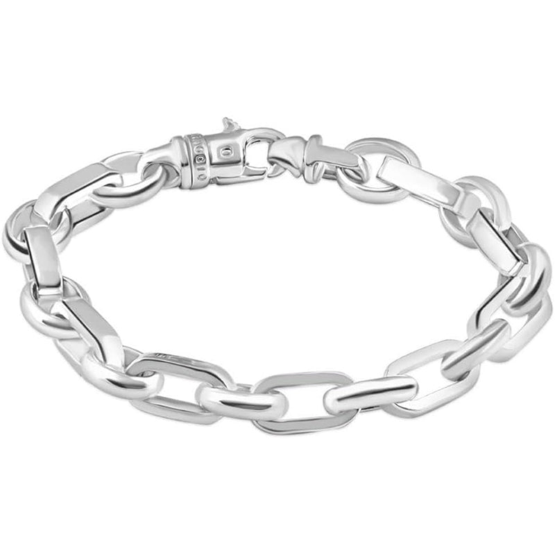 [14K] Gold Mens Heavy Rolo & Round Link (66Gram) or Platinum (106Gram) 11Mm 8.5" Bracelet 