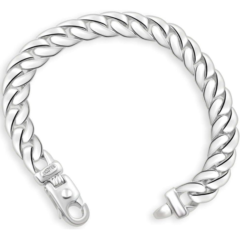 [14K] Gold Cuban Chain (87Gram) or Platinum (163Gram) 12Mm 9.25" Link Bracelet 