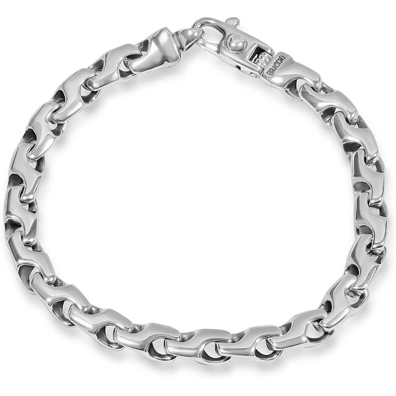 [14K] Gold Mens (34Gram) or Platinum (50Gram) 6.5Mm 8.5" Link Bracelet 