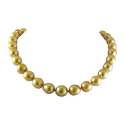 [14K] Yellow Gold South Sea Golden Baroque Pearl Necklace