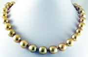 [14K] Yellow Gold South Sea Golden Baroque Pearl Necklace