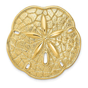 14K Yellow Gold Sand Dollar Slide