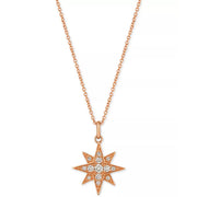 [14K, 1/4 Ct. T.W.] Gold Strawberry & Nude™ Diamond Star Pendant Necklace