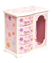 Kelly's Upright Musical Ballerina Jewelry Box