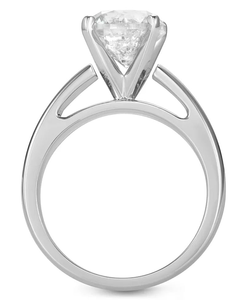 [14K, 2 Ct. T.W.] White Gold Diamond Solitaire Engagement Ring