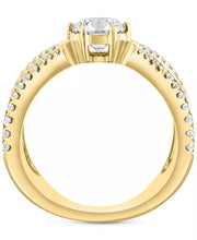 [14K, 1-3/8 Ct. T.W.] Gold  Lab Grown Diamond Ring