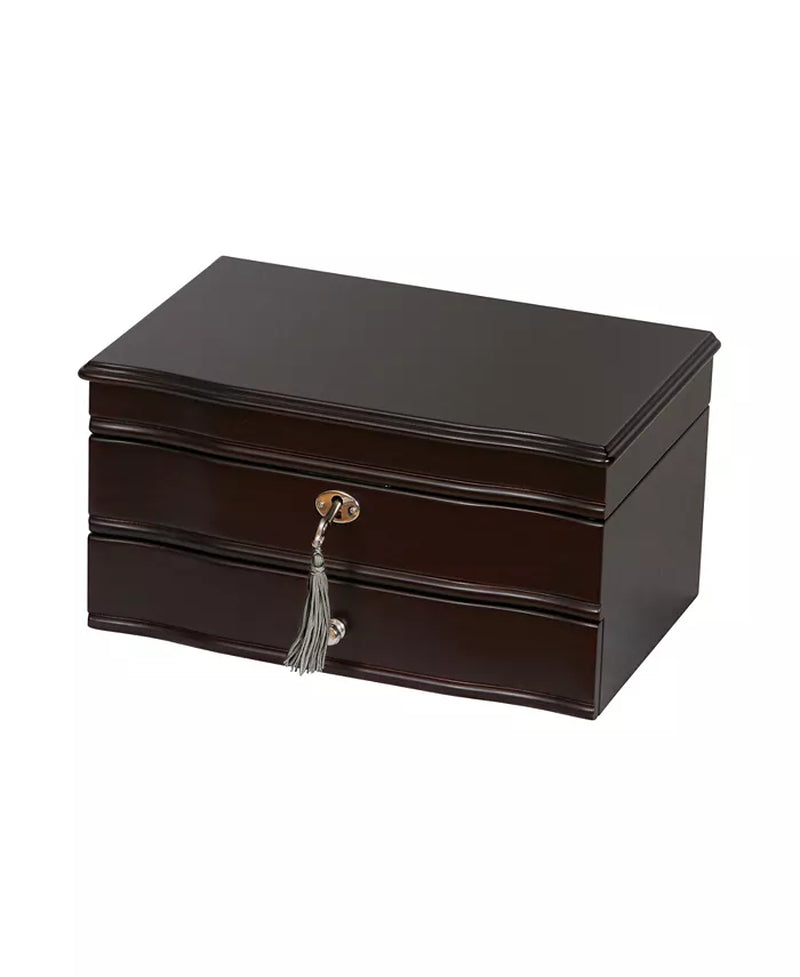 The "Davina" Locking Wooden Jewelry Box