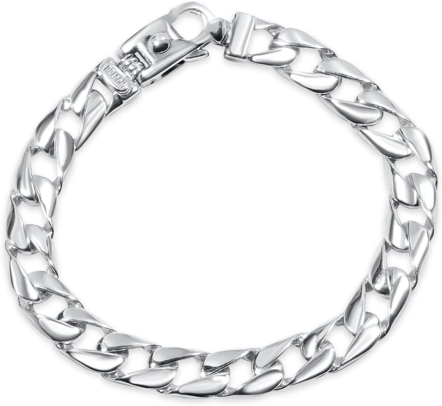 [14K] Gold Mens Curb Link (36Gram) or Platinum (59Gram) 9.5Mm 8.5" Bracelet 