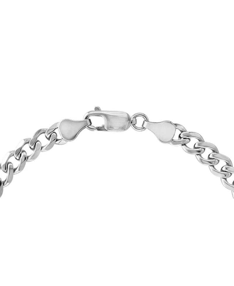 [2-1/4 Ct. T.W.] Men's Sterling Silver London Blue Topaz Bracelet