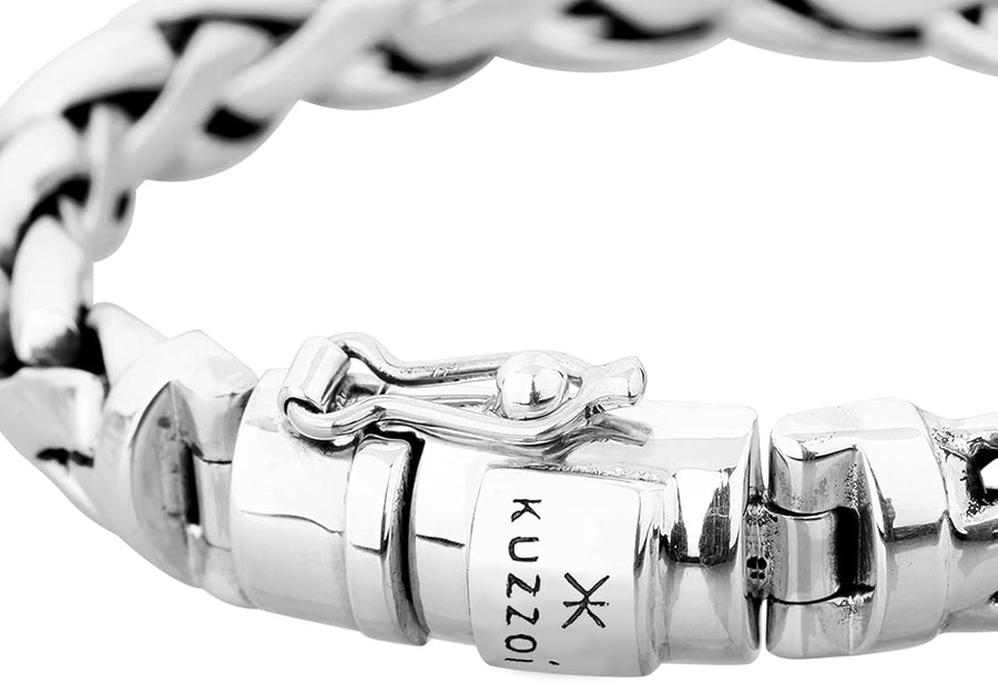Sterling Silver Rugged Byzantine Men's Bracelet