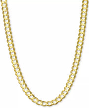 [14K, 4-5/8Mm] Solid Gold 20" Open Curb Link Chain Necklace