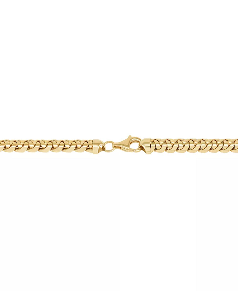 [14K] Gold Polished Woven Link 17" Chain Necklace