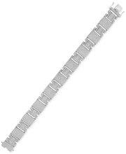 [10K, 6-1/2 Ct. T.W.] White Gold  Diamond Pavã© Square Link Bracelet